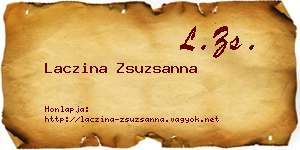 Laczina Zsuzsanna névjegykártya